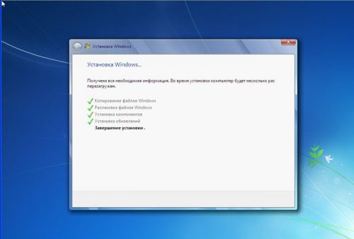 Не завершается установка windows 7 с флешки после перезагрузки