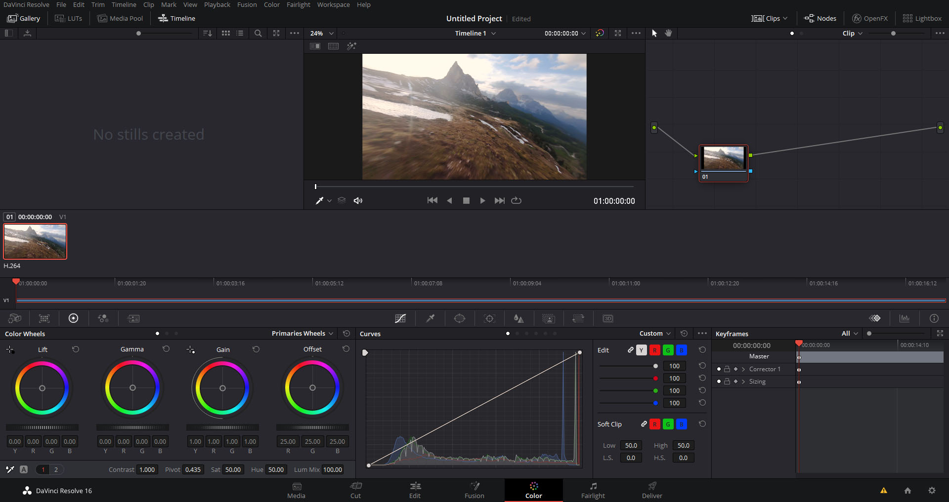 DAVINCI resolve Скриншот программы